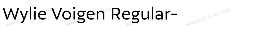 Wylie Voigen Regular字体转换